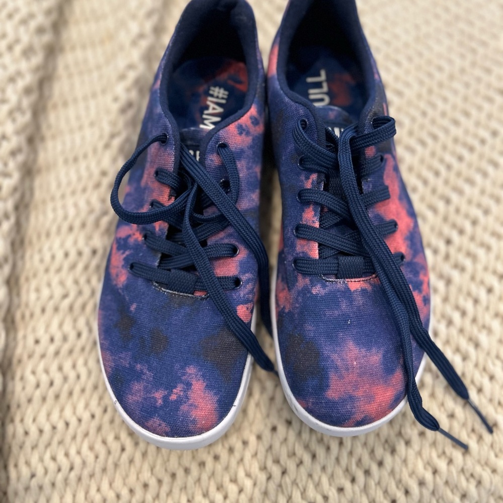 NOBULL Navy and Pink Tie-Dye Athletic Shoes